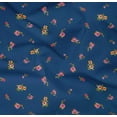 thumbnail image 4 of oneOone Organic Cotton Poplin Twill Fabric Leaves & Flower Floral Print Fabric by The Yard 42 Inch Wide, 4 of 4