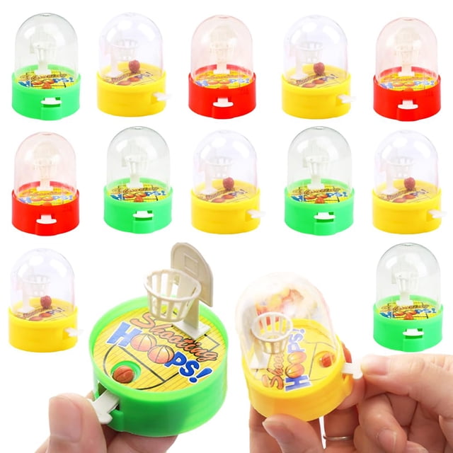 Juego de tiro de baloncesto Mini Finger NEEW, paquete de 12 para niños