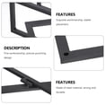 thumbnail image 3 of Miangastore Wall-Mounted Display Storage Rack Black Steel 1Set 10.2x9.8in, 3 of 9