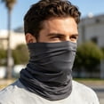 thumbnail image 6 of Trgacdwlo Neck Gaiter Cooling Breathable Face Mask UV Protection Scarf Hiking Outdoor Sports Bandana for Men Women Gray, 6 of 6