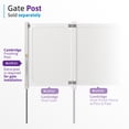 thumbnail image 6 of 6ft H x 4ft W (1 Gate) No Dig WamBam Gate Kit, White Vinyl Privacy Yard Fence Gate with Hardware Included for Yard Fence Kit, Durable Outdoor Gate for Yard or Garden, BLI19111, 6 of 9