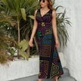 thumbnail image 6 of Mola De Panama Sleeveless Dress Dresses Women Summer Evening Dresses Ladies Bohemia Long Dresses, 6 of 9