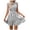 Dark Gray, variant on vigerkar Women's Ruffle Hem Striped Summer Dresses Sleeveless High Waist Smocked Sundress Button Up Peplum Mini Dress (Pink, L)