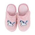 thumbnail image 3 of CTM Girl's Fuzzy Unicorn Slide Slippers, 3 of 6