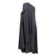 thumbnail image 5 of Vestido largo boho de un solo hombro para mujer - Color liso, fluido - Informal/playa/vacaciones - Mezcla de poliéster y spandex, 5 of 6