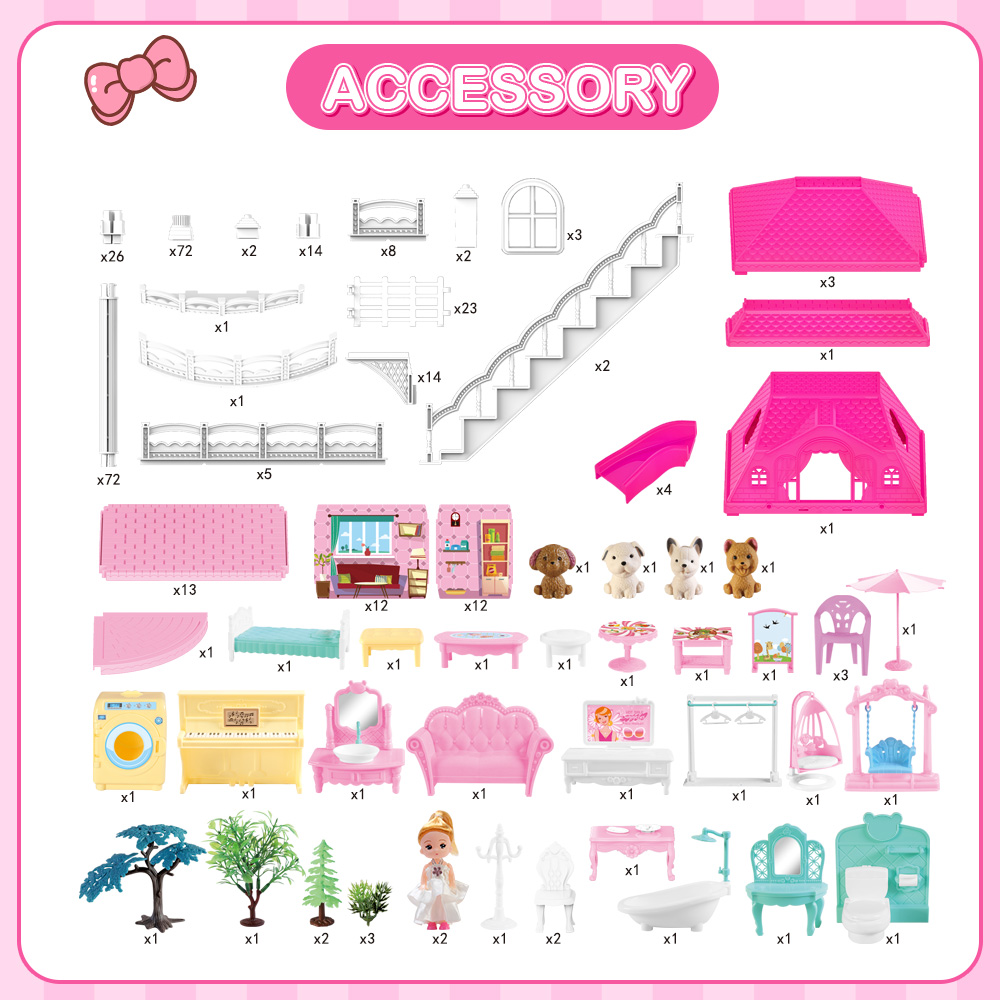 JoyStone Baby Doll Stroller Set Toys for Girls Toddler, Baby Doll Accessories and 2 Sets Doll Clothes for Realistic Pretend Play
