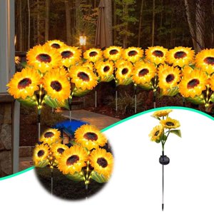 Solar Sunflower Garden Lights Outdoor Decorative LED Lighting For Yard Patio Smart Light Strips That Work with Solar Outdoor Lights Floor Lamp with Shelves Garden Lights Solar Powe Water Sprinkler