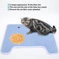 thumbnail image 3 of Cat Litter Pad Mat EVA Double Layer Waterproof Non-Slip Folding U Shape Portable Garbage Collector20.87x17.72inch, 3 of 8