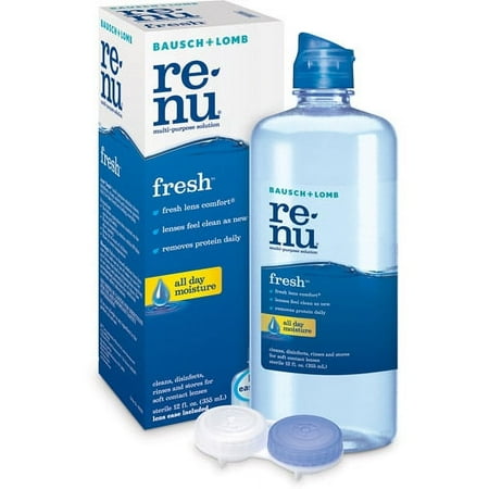 Bausch + Lomb ReNu Fresh All Day Moisture MultiPlus Multi-Purpose Eye Contact Lens Solution 12 Fl Oz