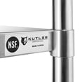 thumbnail image 6 of KUTLER Stainless Steel Table with Wheels for Prep and Work 24 x 72 Inches, NSF Heavy Duty Commercial Kitchen Table for Restaurant, 6 of 7