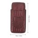 thumbnail image 4 of Funda para puros de 3 dedos, funda para humidificador de puros de cuero portátil con patrón tejido, accesorios para fumar, 4 of 8