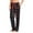 Black Stewart Plaid, variant on Women's Plush Mink Fleece Pajama Sleep Pants