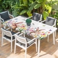 thumbnail image 2 of Easter Table Cloths for 4 Foot Rectangle Tables, Spring Watercolor Tulip Butterfly Flower Plant Patio Waterproof Elastic Fitted Tablecloths, Washable Rectangular Table Cover for Camping, 2 of 8
