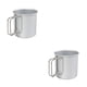 thumbnail image 1 of Advancent Taza de té Taza plegable de aleación de aluminio Cocina portátil Café Tazas de agua Picnic al aire libre Senderismo Viajes Cocina Plata 2piezas, 1 of 6