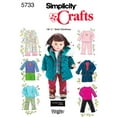 thumbnail image 2 of Simplicity One Size Doll Clothes Pattern, 1 Each, 2 of 2