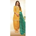 thumbnail image 2 of Haldi Function Wear Designer Indian Pakistani Salwar Kameez Punjabi Patiyala Suits ( Yellow, XXS - 34 ), 2 of 5