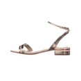 thumbnail image 3 of Womens Aldo Izzie Ankle Strap Flat Sandals, Metallic, 3 of 5
