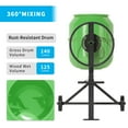 thumbnail image 5 of TABU Electric Cement Mixer,5.5 Cu ft Freestanding Concrete Mixer with Wheels for Stucco/Seeds(Green), 5 of 8