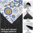 thumbnail image 3 of Blue and Yellow Pioneer Flower Kitchen Rugs Sets Of 3,Kitchen Runner Rugs Non Skid Washable,Decorative Kitchen Floor Mats for Kitchen,Sink,Laundry,17"x30"+ 17"x47" + 17"x59", 3 of 6