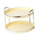 thumbnail image 4 of Bandeja de mostrador de 2 niveles Sunnimix Bandeja decorativa de servicio de tocador redonda AMARILLO, 4 of 8