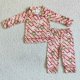 thumbnail image 1 of Venta al por mayor, conjunto de botones de manga larga para niños, ropa de dormir de Navidad para niñas, pantalones con estampado de vaca, conjunto para niños, pijamas infantiles, 1 of 2