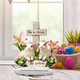 thumbnail image 4 of PEIBang Easter Desktop Decoration,2D Acrylic Lamb Table Centerpiece He Is Risen Decor Easter Decorations for Religious Home Office Tabletop Shelf, 4 of 9