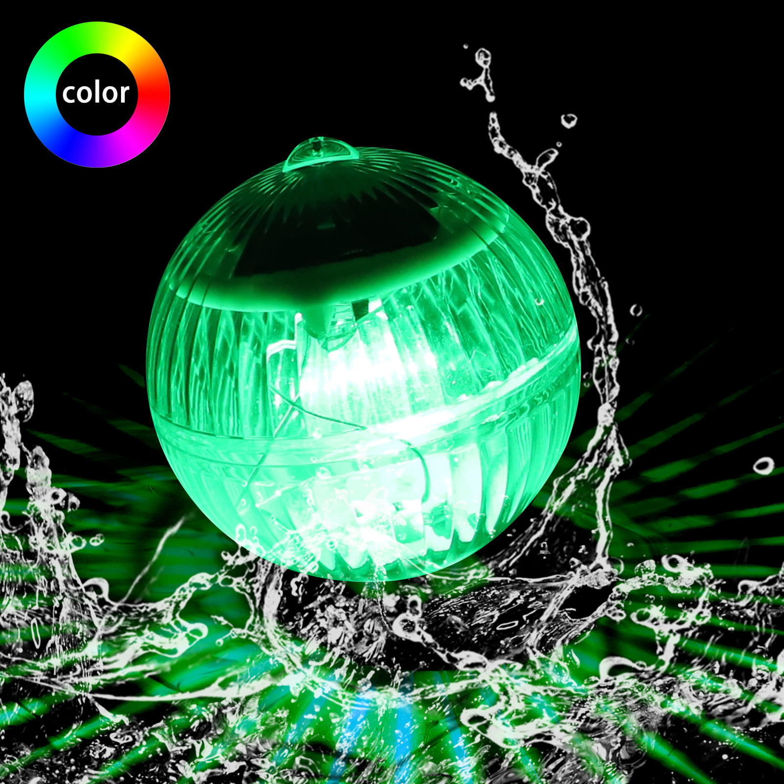 LED Floating Ball Light Flashing Mood Swiming Pool Pond Outdoor Party Home Decor 