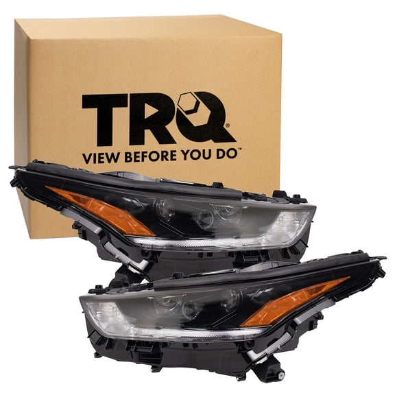 TRQ Headlight Assembly Set Headlights Fits TO2502303 TO2503303