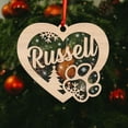 thumbnail image 5 of Personalized Dog Cat Paw Ornament Christmas Customized Memorial Dog Ornament for Christmas Tree Dogs Cat Pet Name Ornaments Dog Cat Ornaments (Dog 1) - 3405 (Style3), 5 of 9