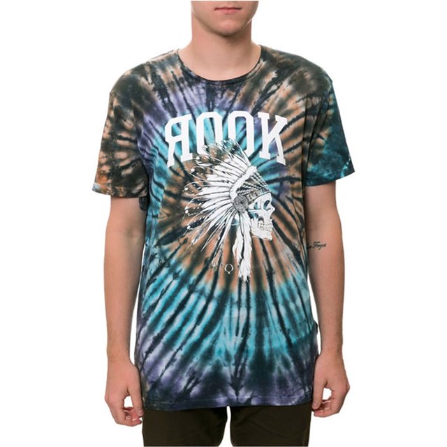 Camiseta gráfica ROOK The Chief Skull para hombre multicolor extragrande