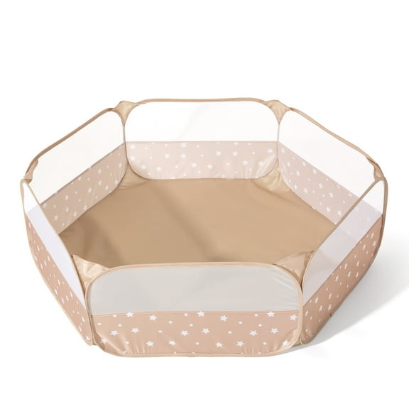 Kids Foldable Star Ball Pit Large Pop Up Childrens Ball Pits Tent for Toddlers Playhouse Baby Crawl Playpen with Zipper Storage Bag, Balls Not Included