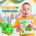 thumbnail image 6 of Tcovle Remote Control Car for Toddlers, RC Dinosaur Chasers Cars with Music and Sound for Toddlers Kids Age 5+ (Green), 6 of 8