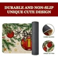 thumbnail image 4 of Merry Christmas Monogram Letter T Door Mat 30x17 Inch Family Last Name Initial Doormat Indoor Outdoor Floor Rug Non Slip Winter Holiday Xmas New Year Decor Rubber Welcome Mats, 4 of 6