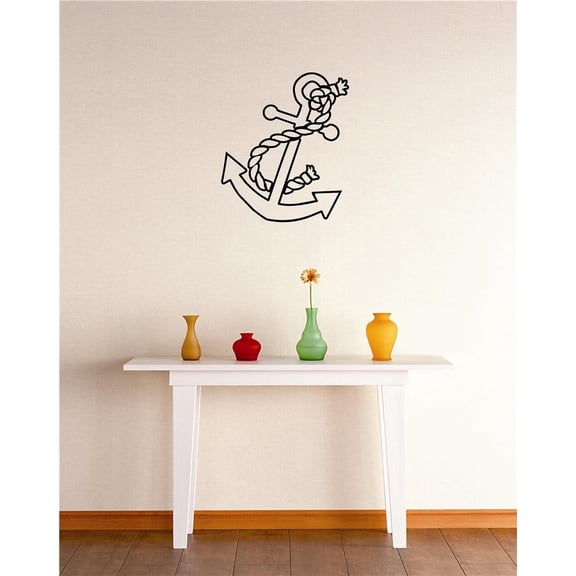 Wall Design Pieces Anchor Pirate Ship Boat Design Bathroom 20x30"