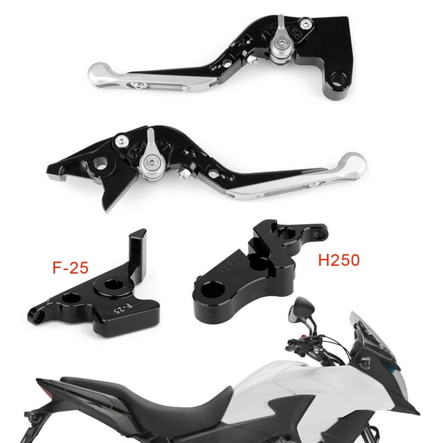 Levier de Frein d'Embrayage Réglable pour Honda CBR500R/F/X 13-18 CB300R/F/FA 14-18 Silver