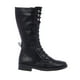 thumbnail image 3 of Botas Mujer Largas Negro Tipo Piel Con Agujetas Moda Casual negro 22 Incógnita 005D18, 3 of 6