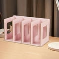 thumbnail image 1 of Elodie Wooden Desktop Bookshelf Modern Simple Tabletop Organizer for Desk Home Dorm Pink, 1 of 8