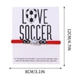 thumbnail image 3 of Deeceymbur Adjustable Soccer Bracelet Commemorative Hand Rope Football Sports Jewelry for Men Women Unisex Gift Memory Fan Woven Accessory, 3 of 5