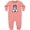Mauve, variant on Inktastic B/w Parti Doodle Dog Baby Fleece Romper