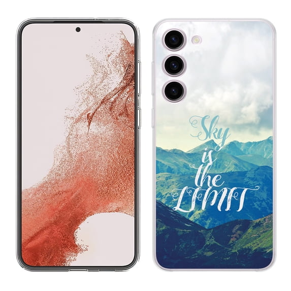 TalkingCase Slim Phone Case Compatible for Samsung Galaxy S23+ Plus 2023, Sky Is The Limit Print, Lightweight, Flexible, USA