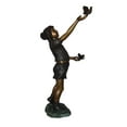 thumbnail image 5 of Nifao Girl - sandy, with two birds Bronze Statue – Home Office Decor Sculpture, 25"L x 20"W x 42"H, 5 of 11