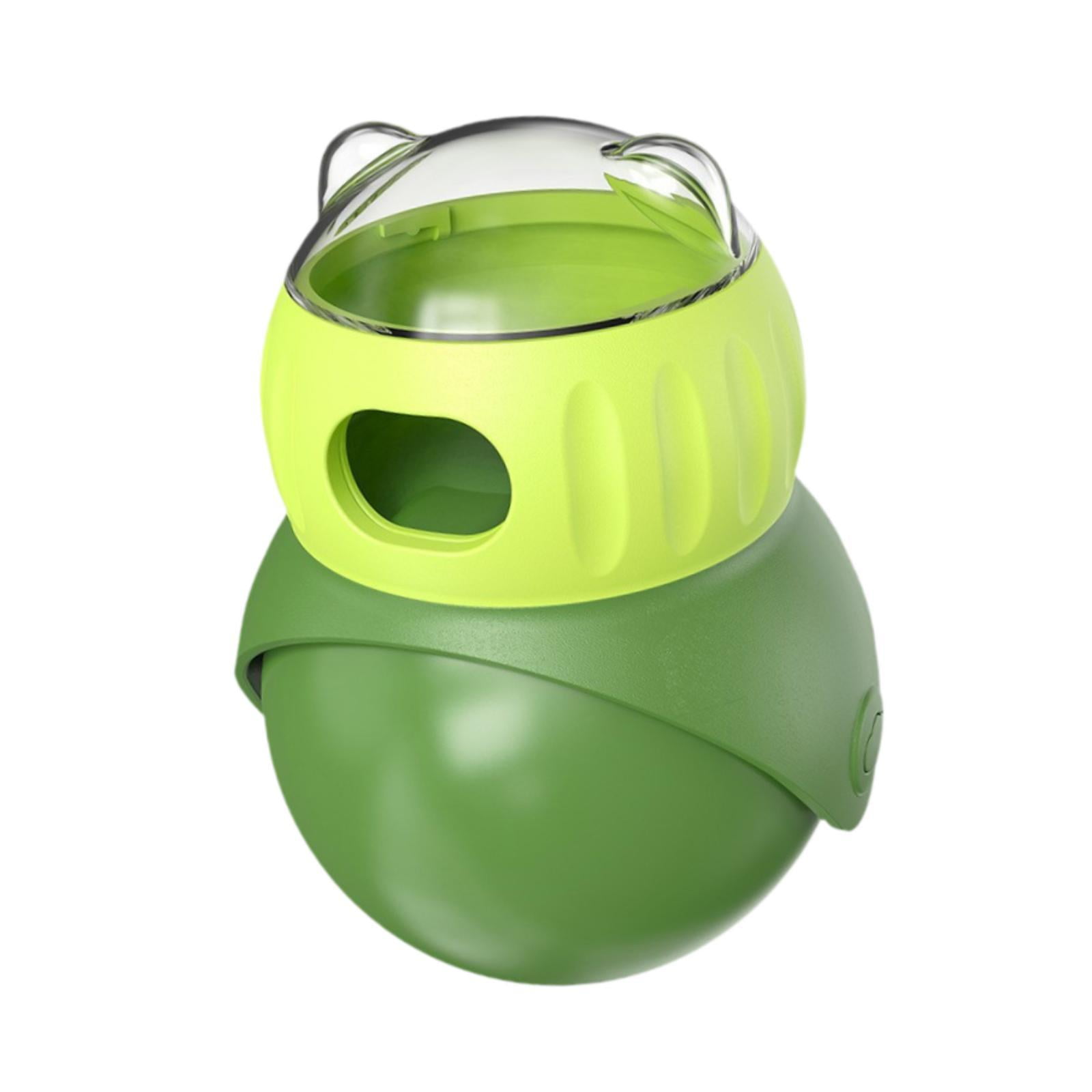 TOOYFUL Dog Treat Dispenser Toy Enrichment Exercise for Cats Leaking Ball Refillable Green