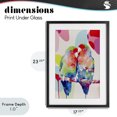 thumbnail image 4 of Stupell Industries Tropical Lovebirds on a Branch Black Framed Print Under Glass, 17 x 23, by Chromatic Storm Studio, 4 of 8