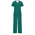 thumbnail image 3 of Samickarr Nursing Uniforms Scrubs Sets For Woman And Man Clearance Plus Size Working Uniform With Pocket Scrubs Medical Uniform Scrubs Top And Pants, 3 of 4