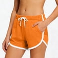 thumbnail image 4 of RYDCOT 3 Pack: Women's Pajama Shorts Sleep Lounge Sweatshorts Comfy Sleepwear Bottoms (Available In Plus Size) Orange, 4 of 7