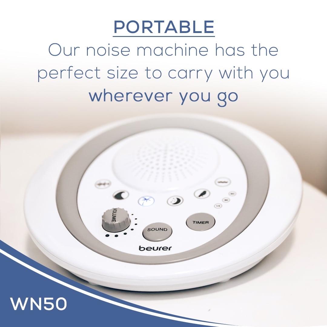 Beurer Sound Asleep White Noise Machine for Home, Office, Baby NonLooping Soothing for