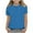 Blue, variant on Bovxnpu Kids Summer Tops, Toddler Girls Casual T Shirt, Children's Fashion Solid Color Short Sleeved Round Neck Tops/shirt 7-8 Years