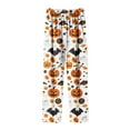 thumbnail image 6 of Leesechin Halloween Pajamas Pants for Women Men Cartoon Lounge Pj Print Pants Causal Sleep, 6 of 6