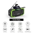 thumbnail image 2 of Emergency Solar Hand Crank Radio 5000mAh Power Bank Charger Flash Light Outdoor Camping Survival Radio, 2 of 8