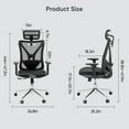 Deli Ergonomic High Back Office Chair, Adjustable Computer Desk Chair